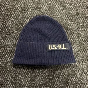 Polo Ralph Lauren Navy Blue U.S.-R.L. Beanie OS
